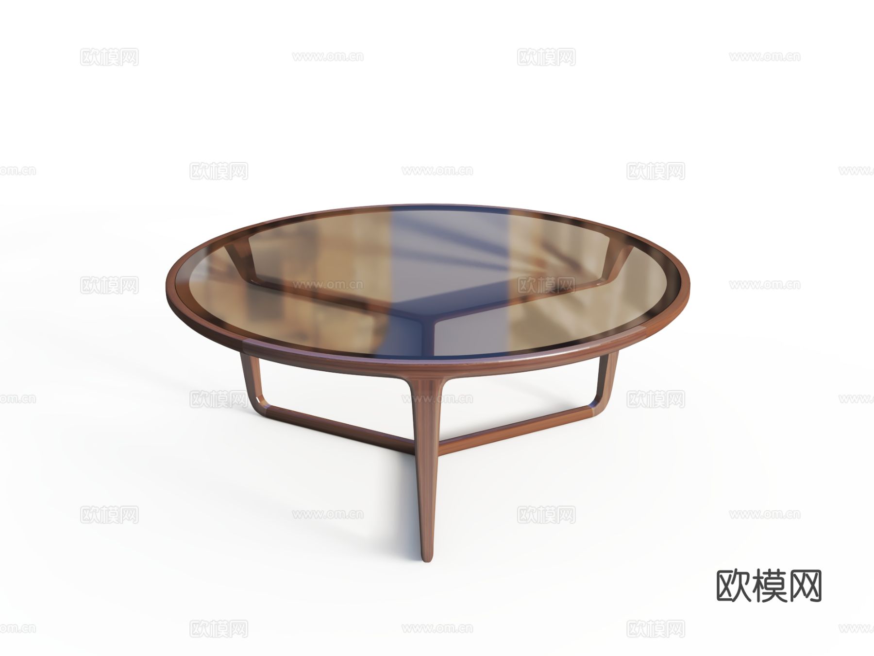 传世 RT-690茶玻璃茶几3d模型