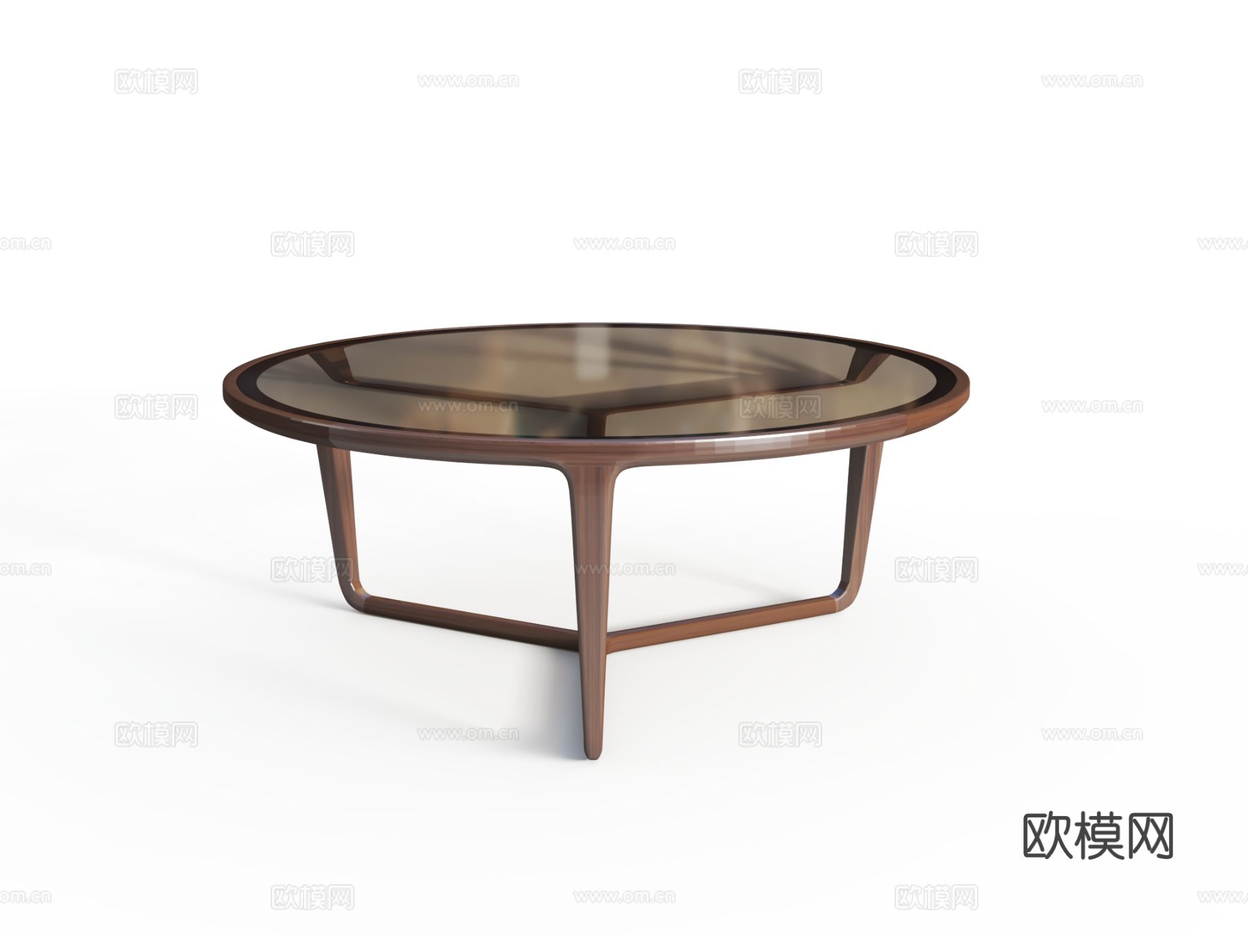 传世 RT-690茶玻璃茶几3d模型