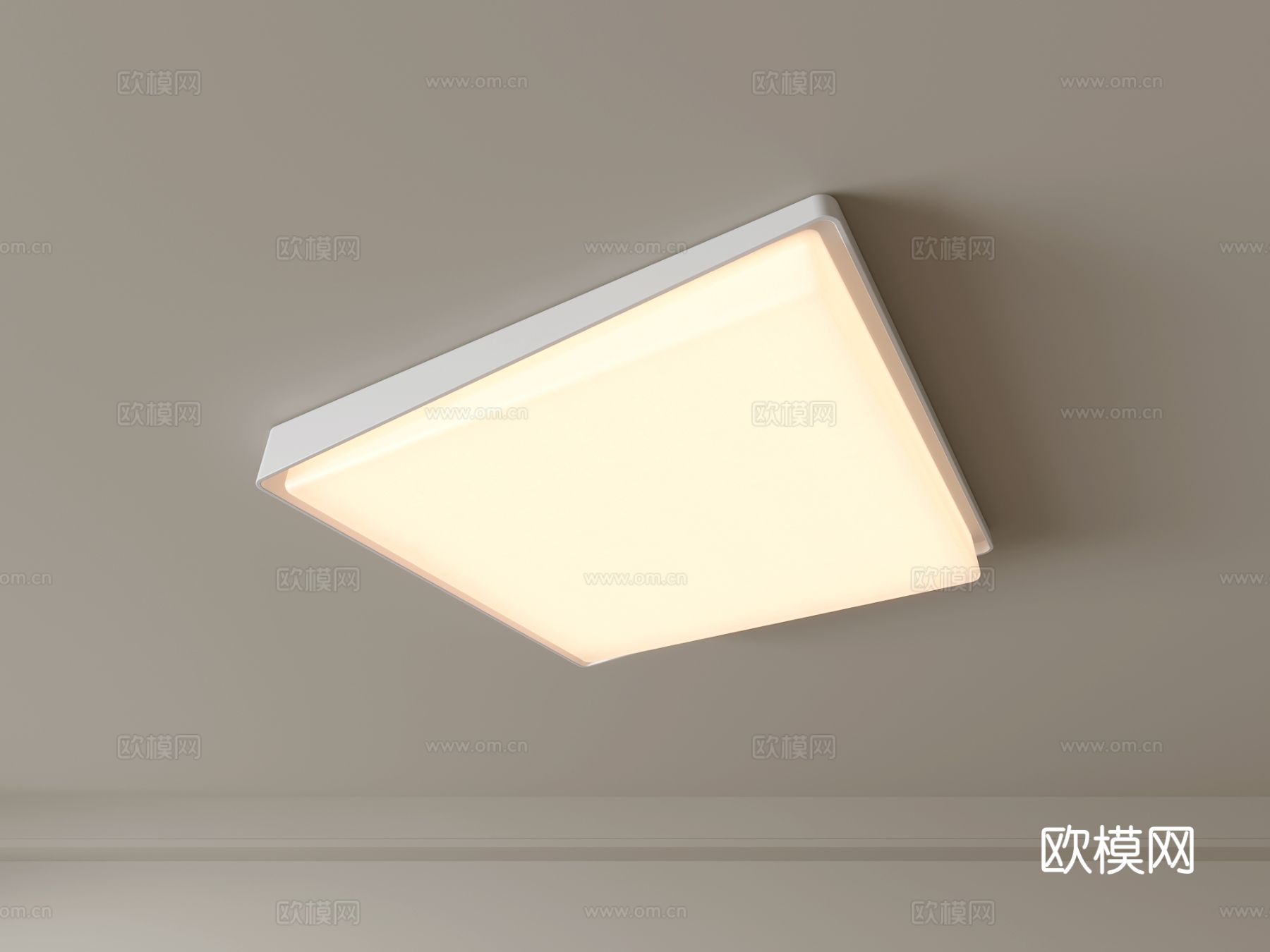 现代吸顶灯 几何形吸顶灯 卧室灯 艺术造型灯具 时尚客厅灯su模型