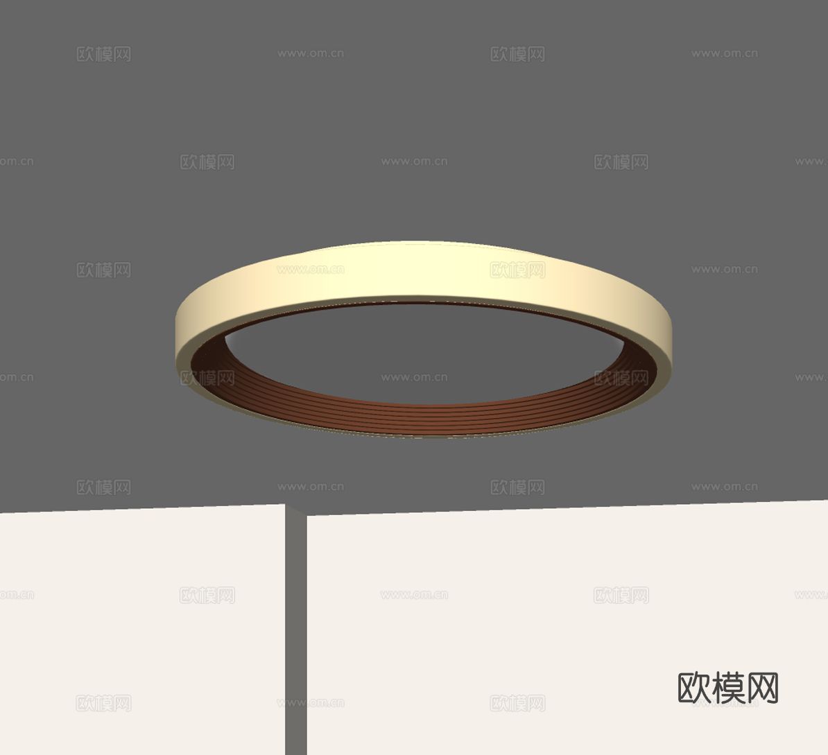 现代极简吸顶灯su模型