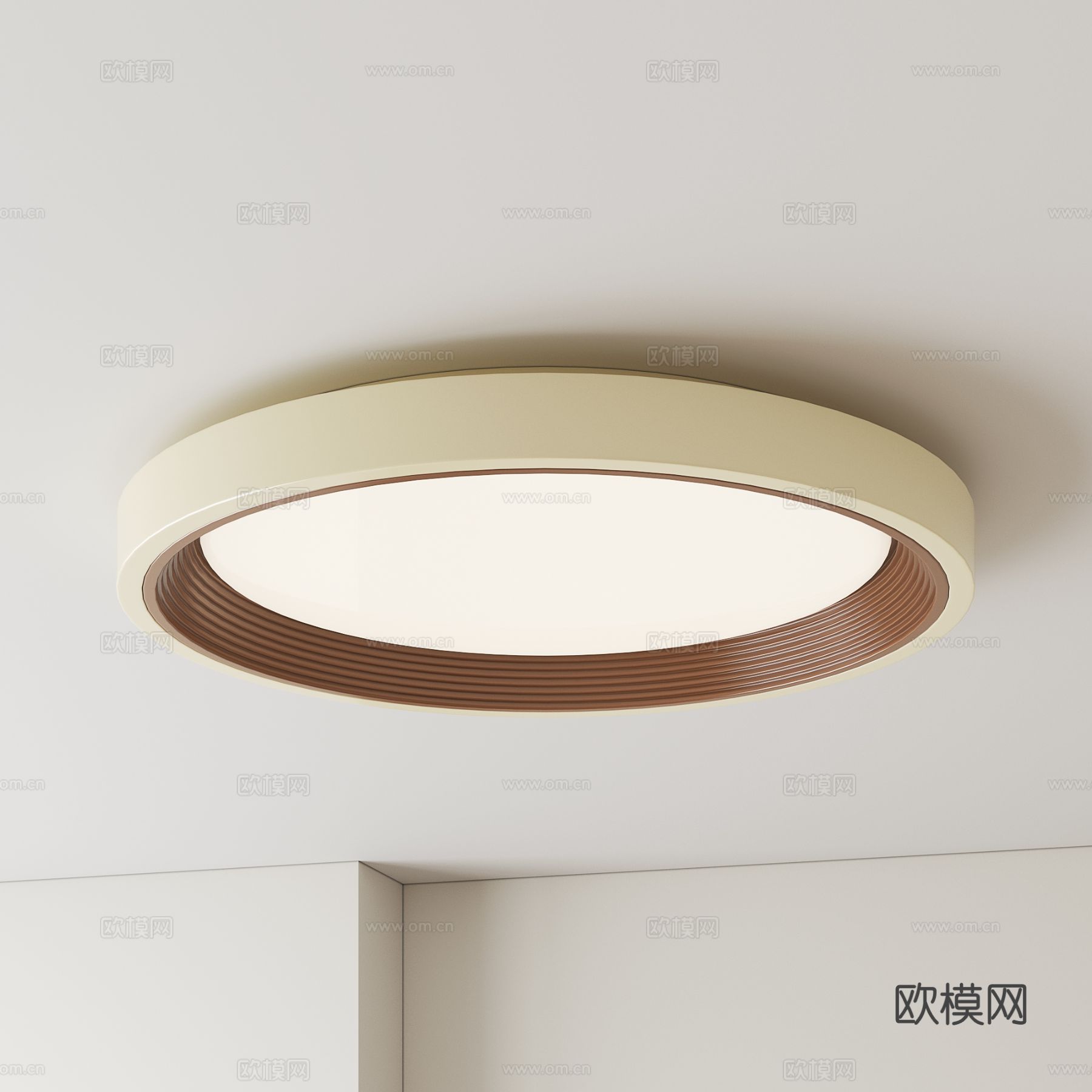现代极简吸顶灯su模型