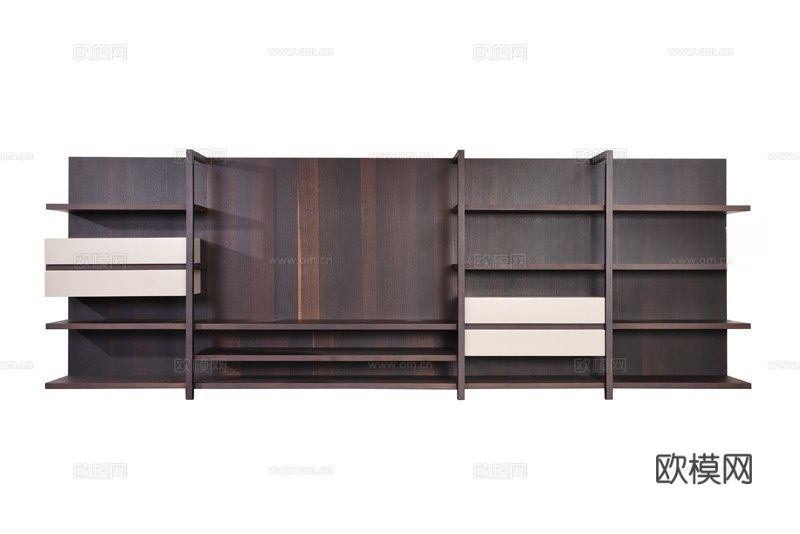 哈根HGDS-C067书柜3d模型下载（渲染图1）