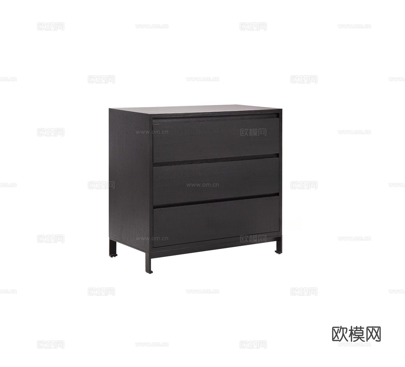 哈根HGDS-C015三斗柜3d模型