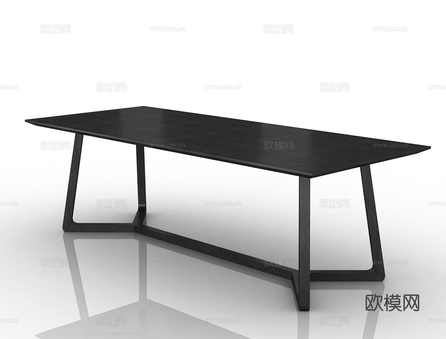 哈根HGDS-C013长餐台3d模型