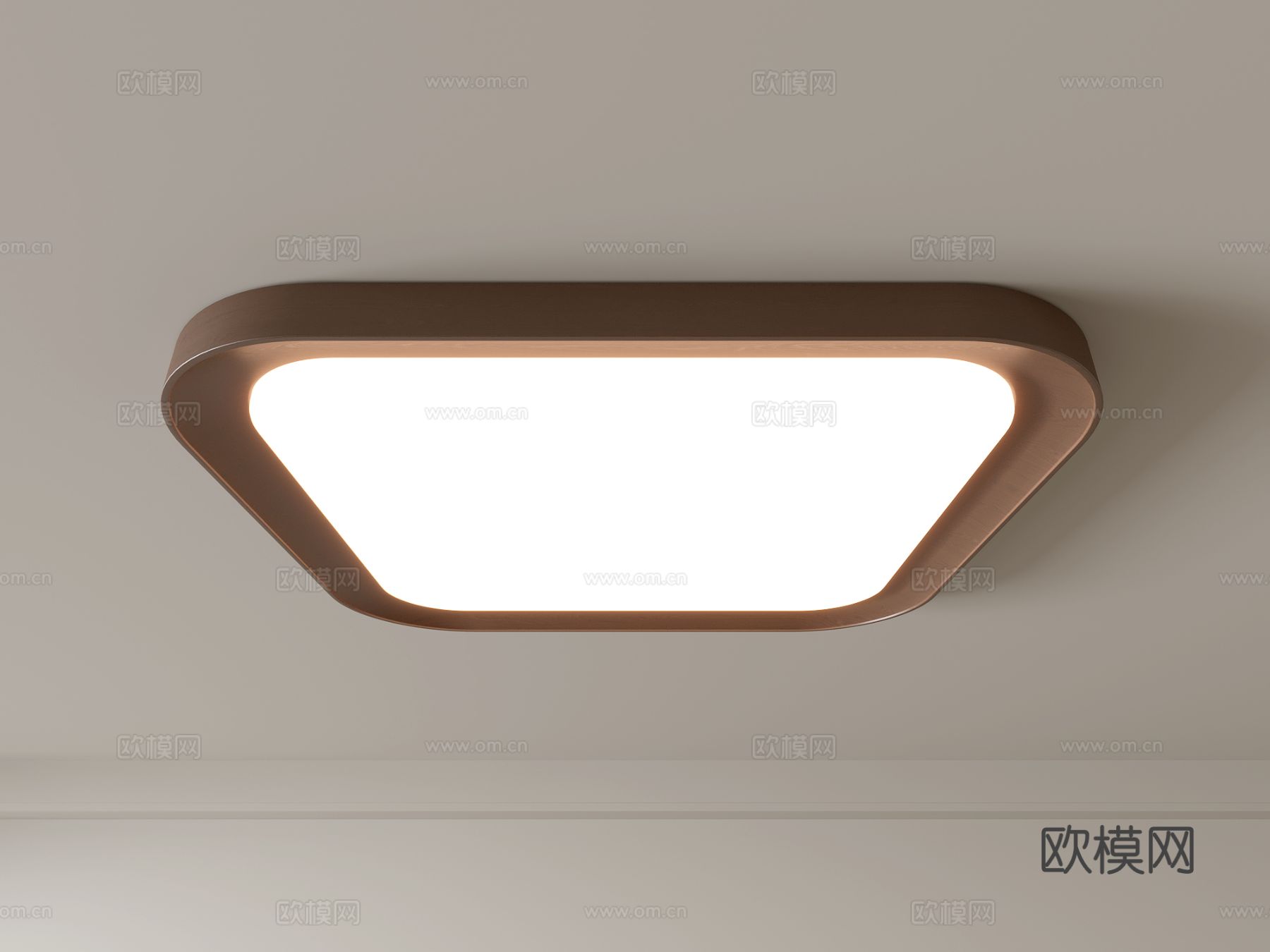 现代吸顶灯 几何形吸顶灯 卧室灯 艺术造型灯具 时尚客厅灯su模型下载（渲染图1）