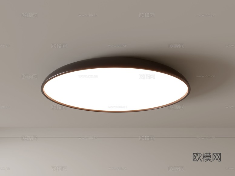 现代吸顶灯 几何形吸顶灯 卧室灯 艺术造型灯具 时尚客厅灯su模型下载(渲染图1)