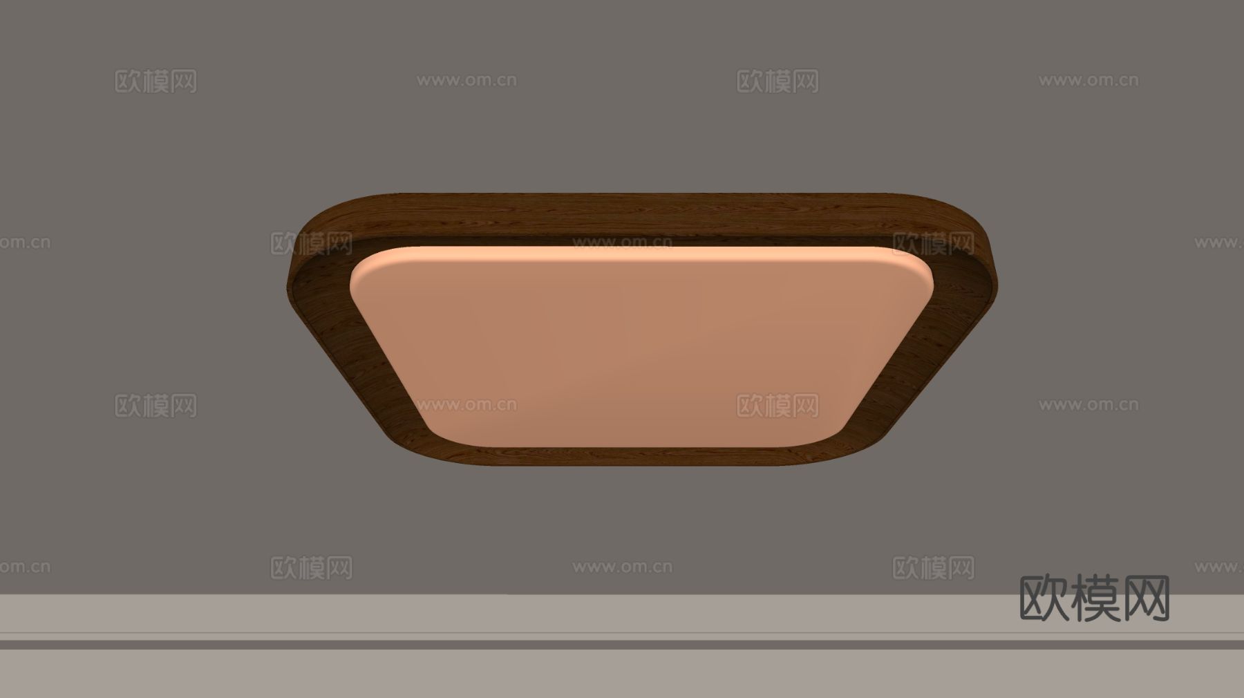 现代吸顶灯 几何形吸顶灯 卧室灯 艺术造型灯具 时尚客厅灯su模型下载（渲染图2）