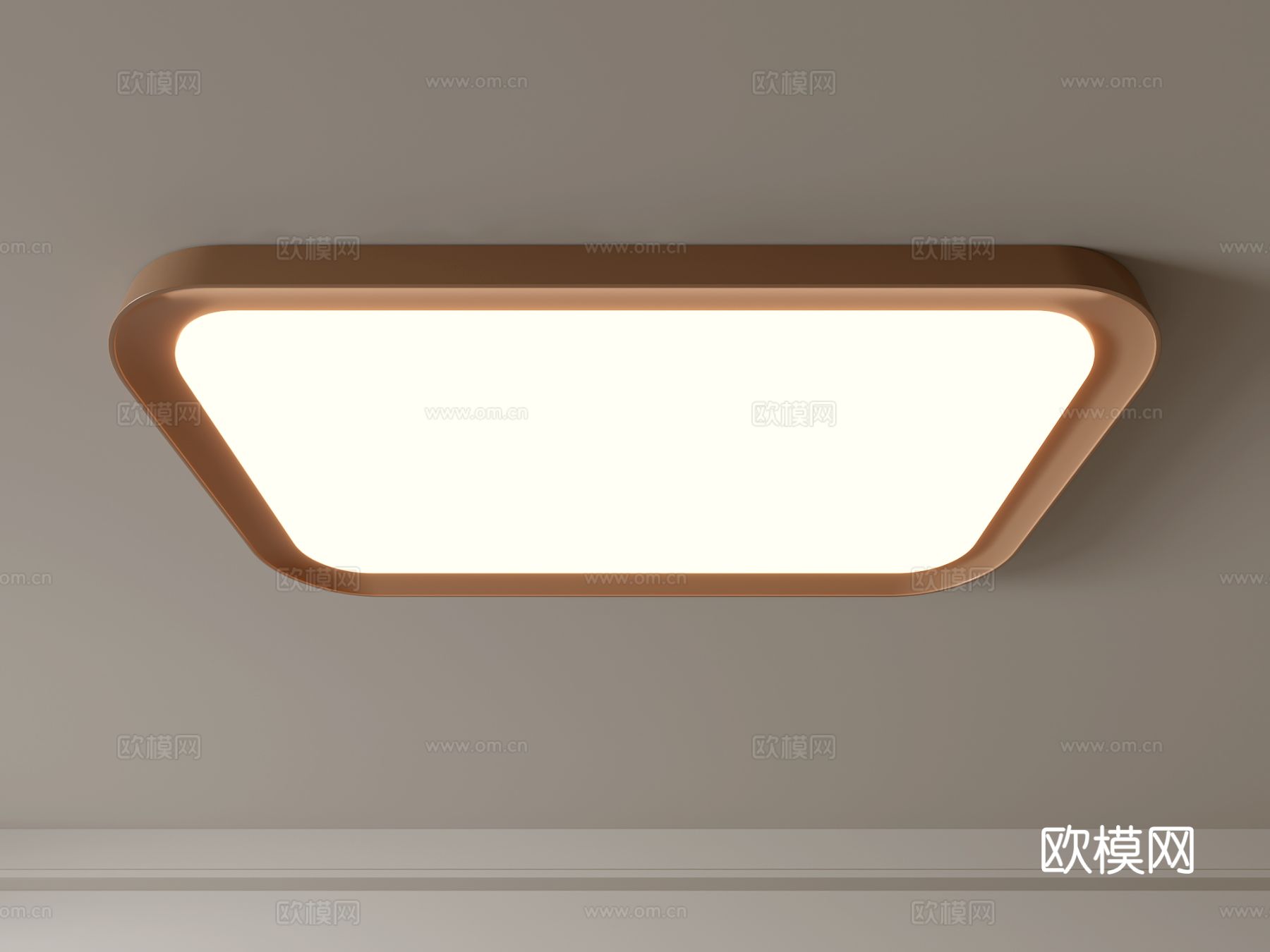 现代吸顶灯 几何形吸顶灯 卧室灯 艺术造型灯具 时尚客厅灯su模型