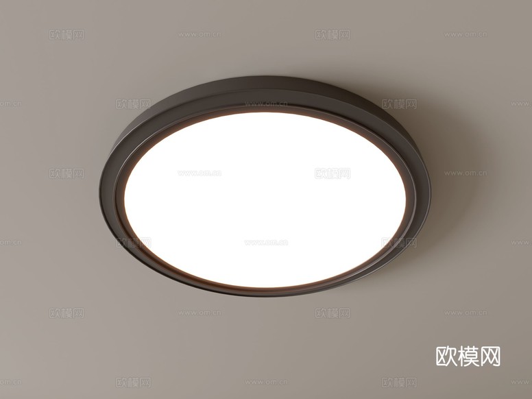 现代吸顶灯 几何形吸顶灯 卧室灯 艺术造型灯具 时尚客厅灯su模型下载(渲染图1)