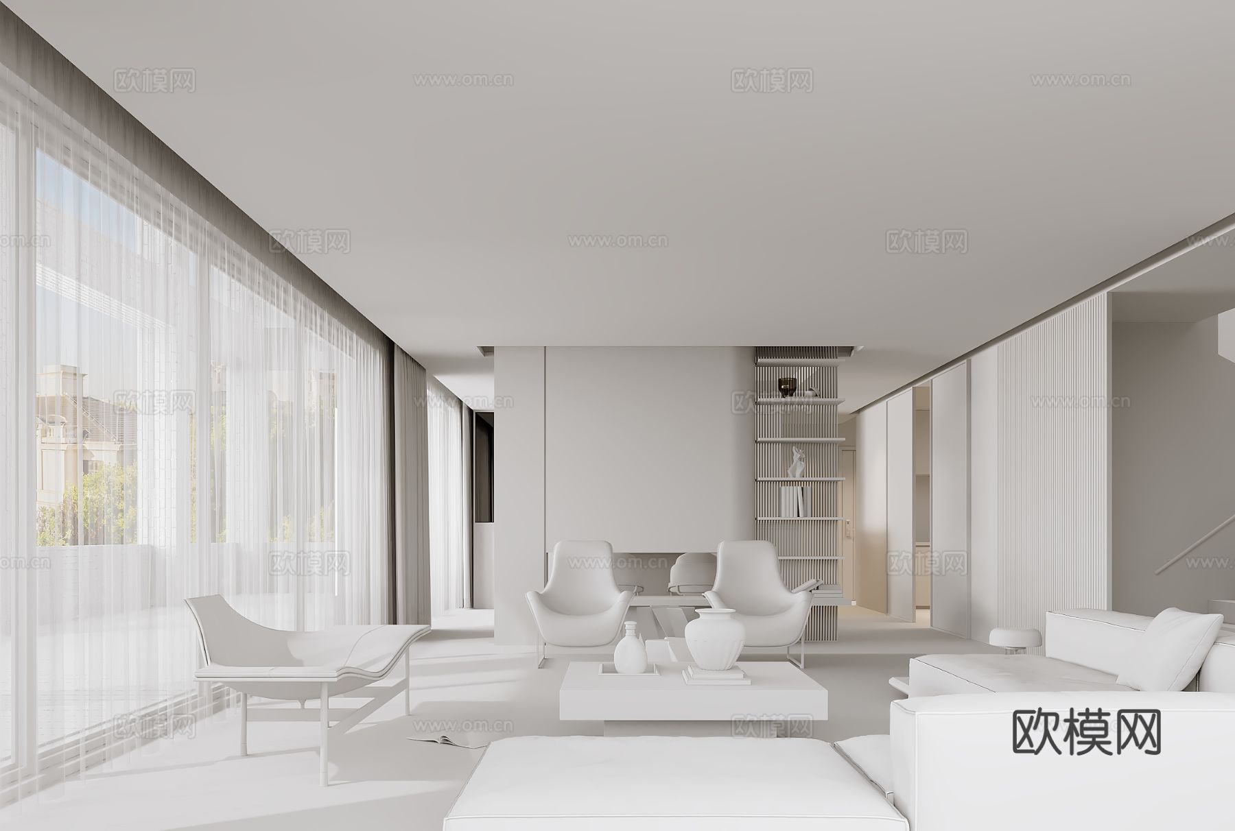李玮珉|轻奢客厅3d模型