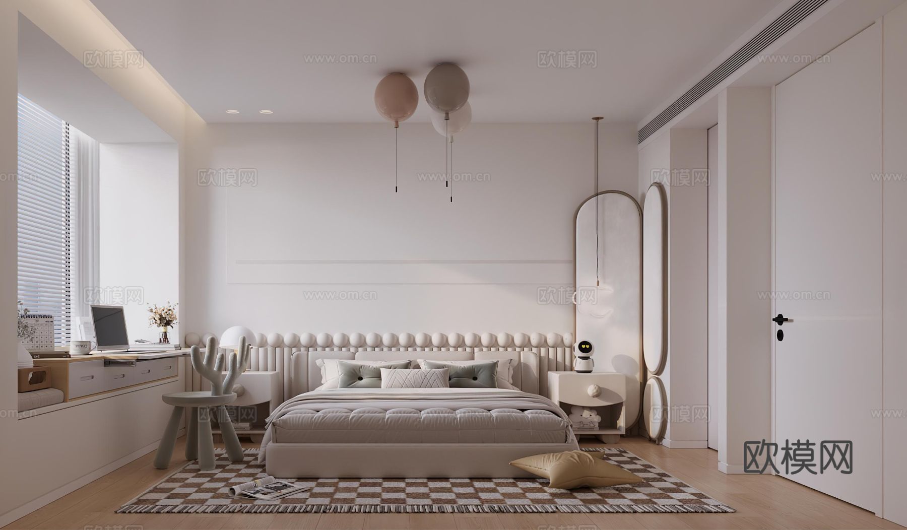 儿童房装修效果图下载（渲染图3）