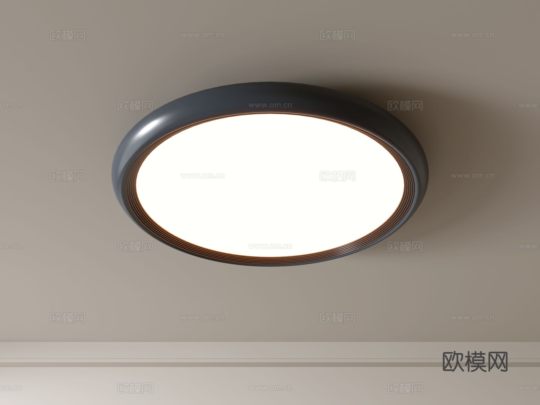 现代吸顶灯 几何形吸顶灯 卧室灯 艺术造型灯具 时尚客厅灯su模型