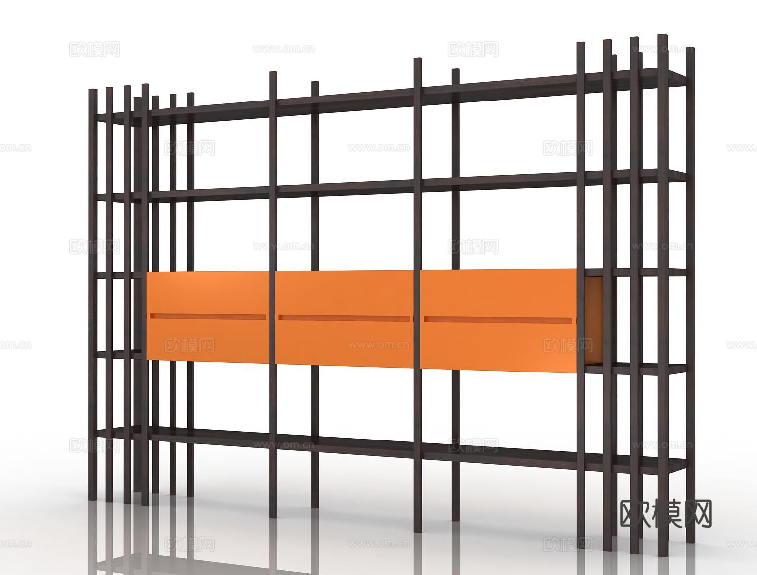 哈根HGDS-C057书架3d模型下载