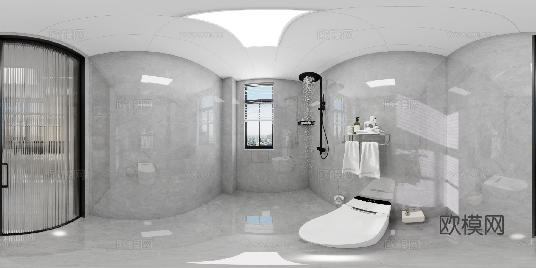 东湖湾28-2-603家装全景效果图下载（渲染图5）