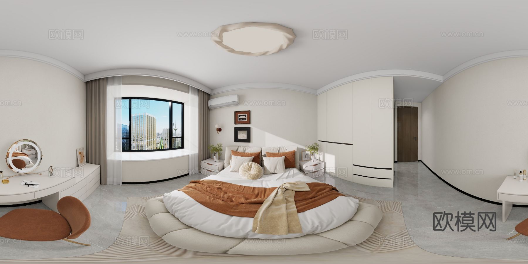 东湖湾28-2-603家装全景效果图下载（渲染图9）