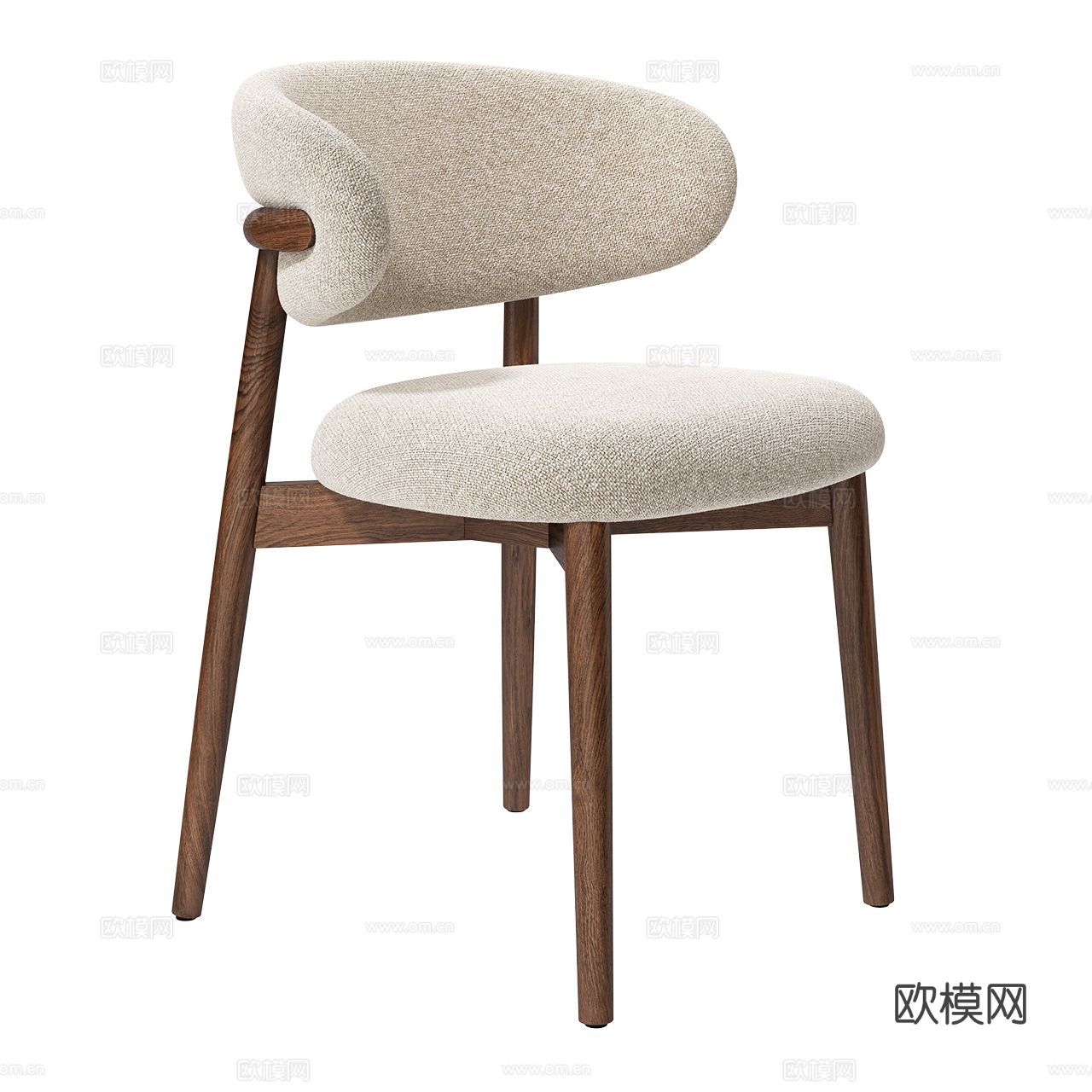 Calligaris 意式极简单椅 餐椅 布艺单椅 布椅 简3d模型3d模型