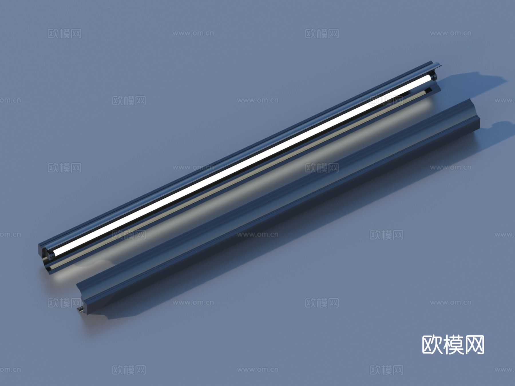 日光灯 灯管 电器 小品3d模型