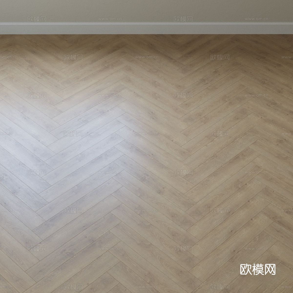 新中式橡木木地板3d模型