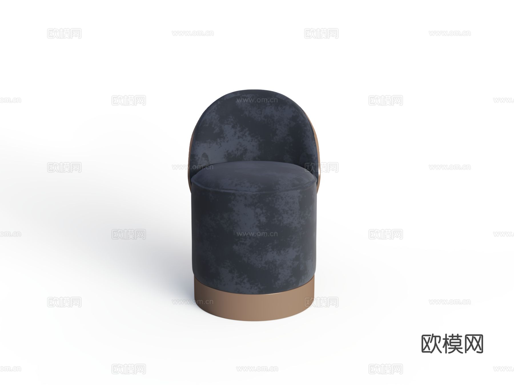 米洛AMBO-DY8084单椅 圆凳3d模型