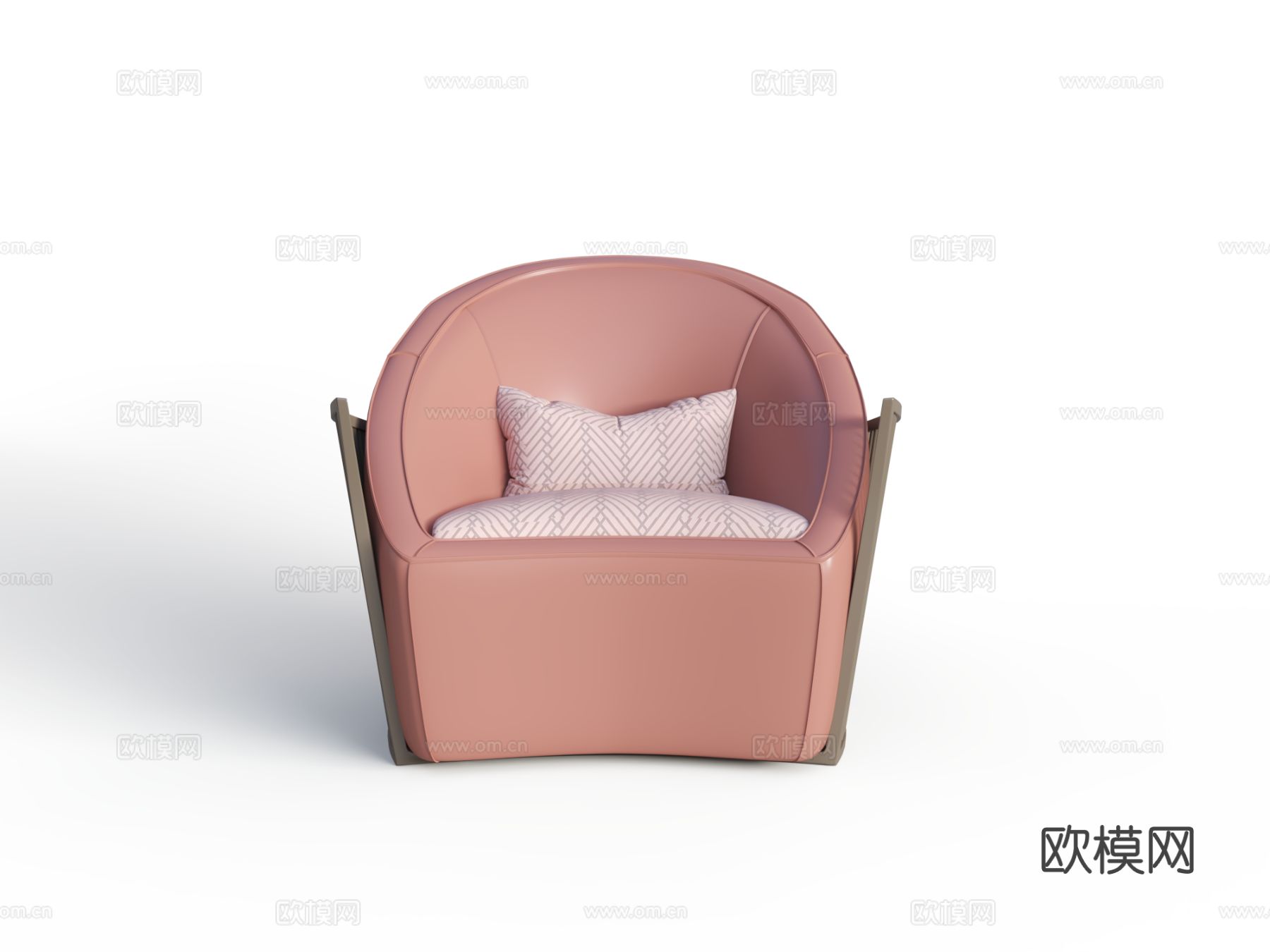 米洛 AMBO-DY80100单人沙发3d模型