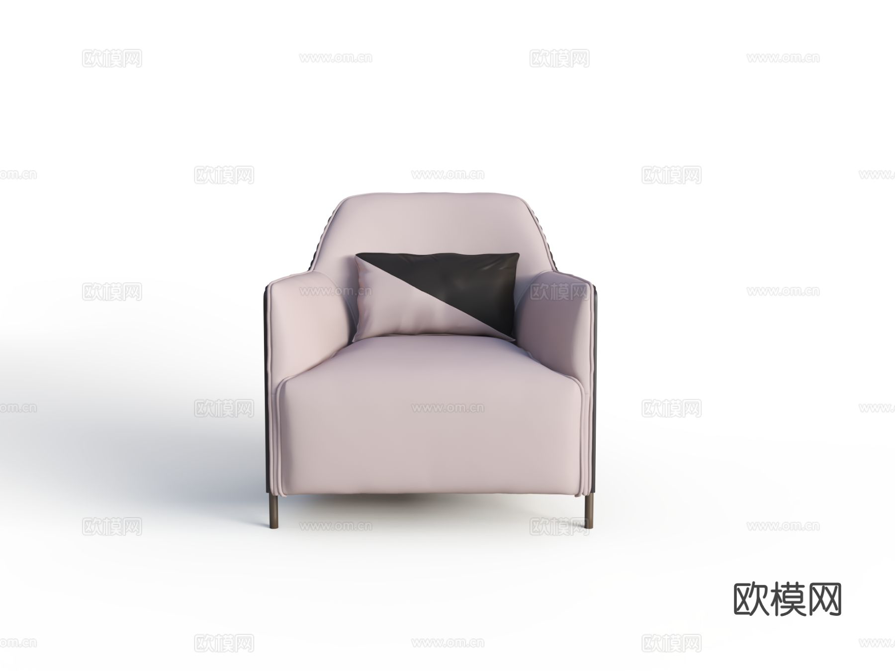 米洛AMBO-DY8092单人沙发3d模型