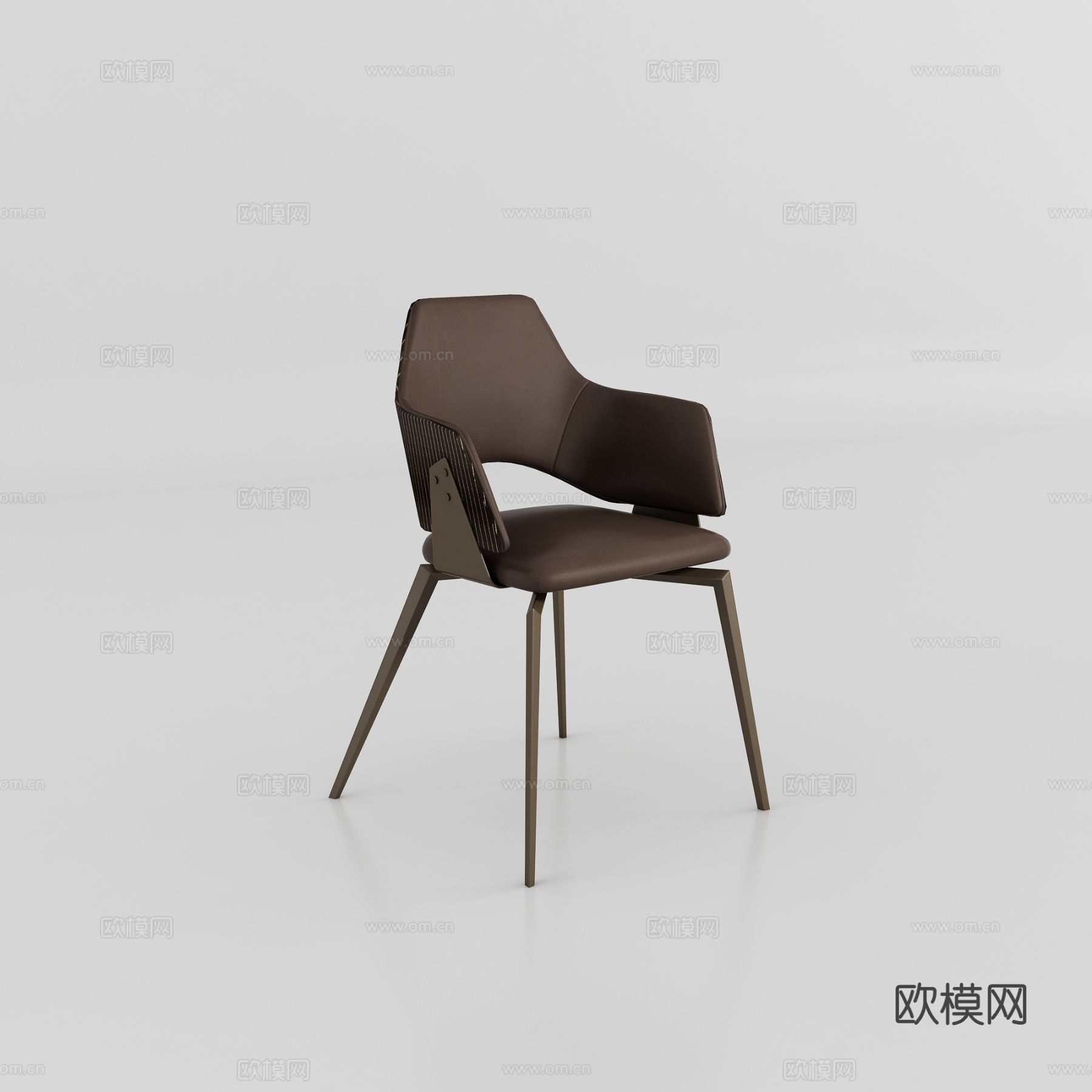 米洛AMBO-CY8085餐椅3d模型