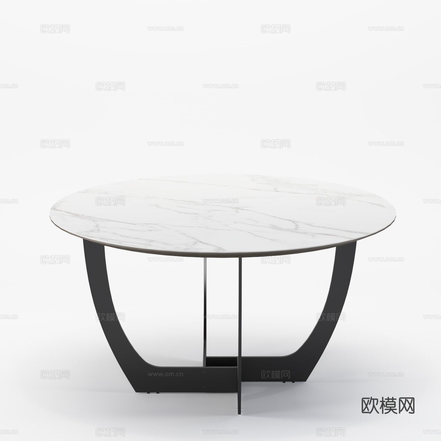汉格H4-T2170 圆餐台3d模型