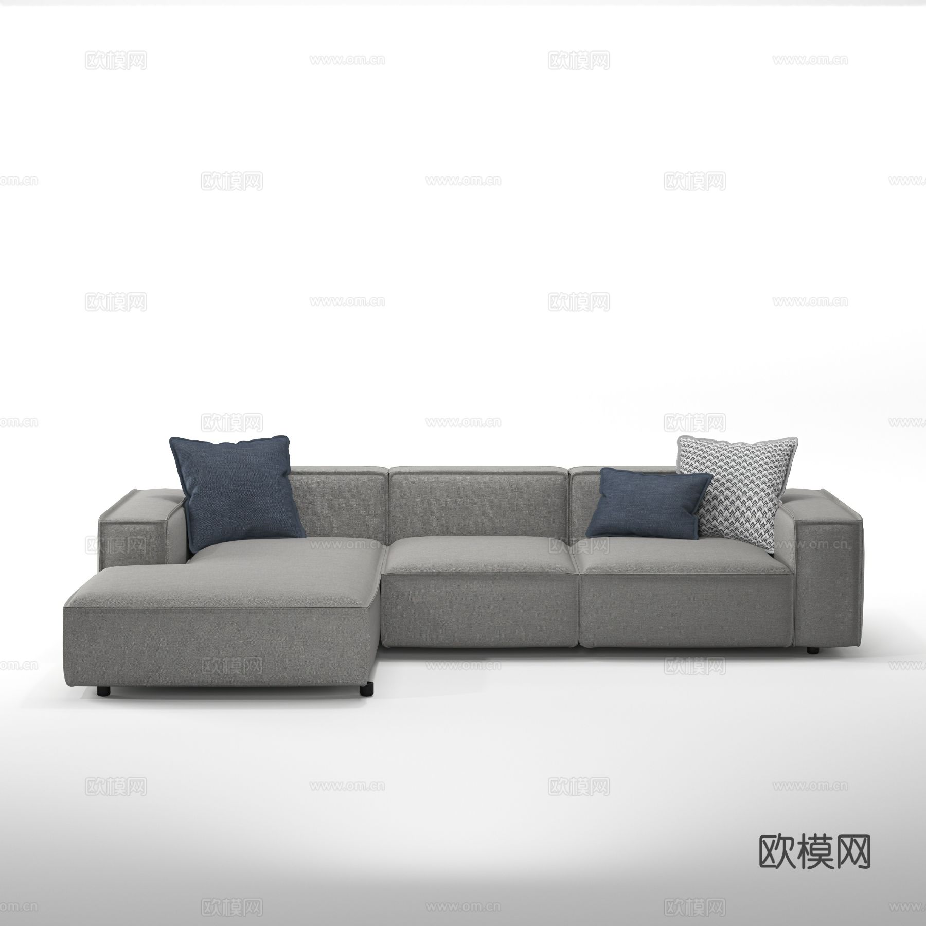 哈根HA682 转角沙发3d模型