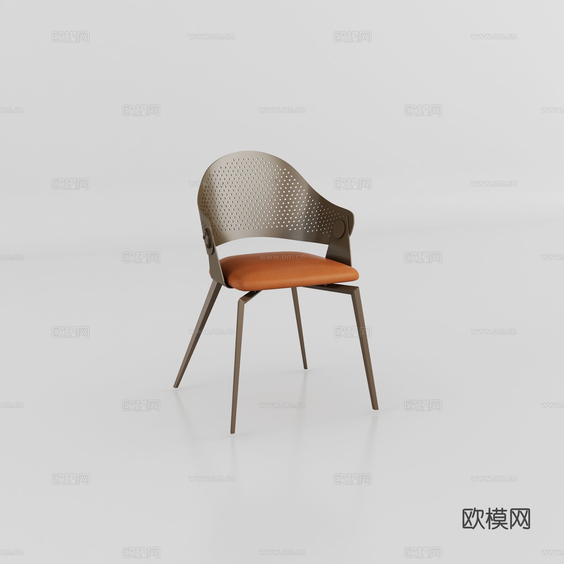 米洛AMBO-CY8086 餐椅3d模型