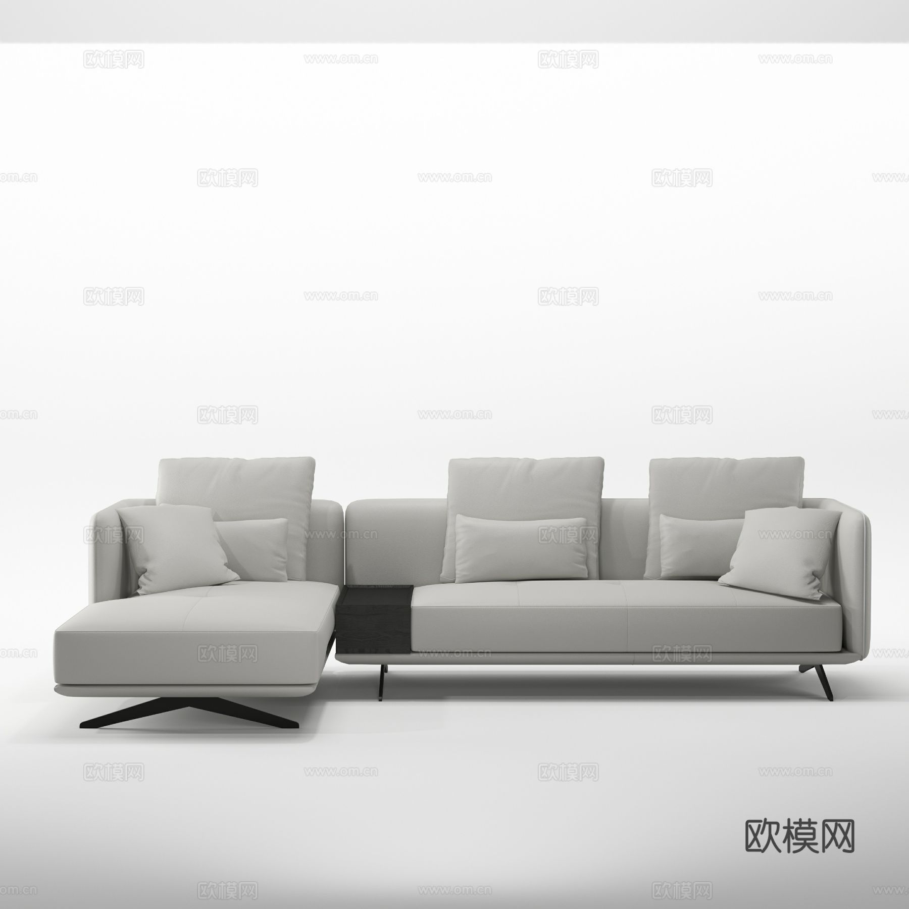 汉格HB850  转角沙发3d模型