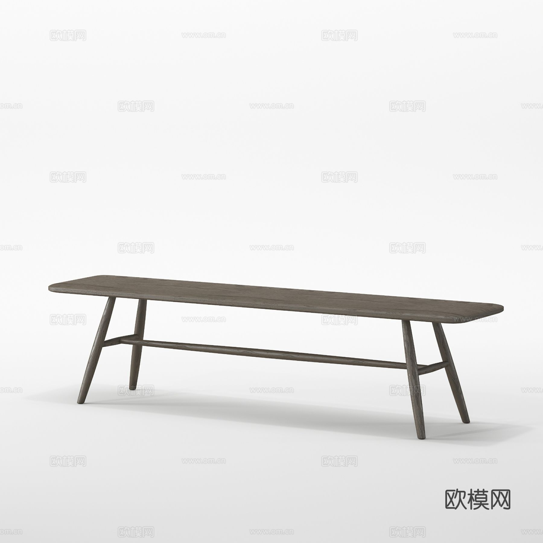 汉格H4-Y2181床尾凳3d模型