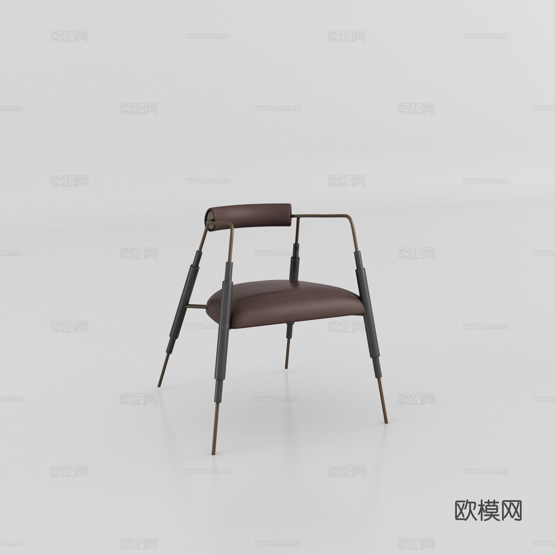 米洛AMBO-CY80103餐椅3d模型
