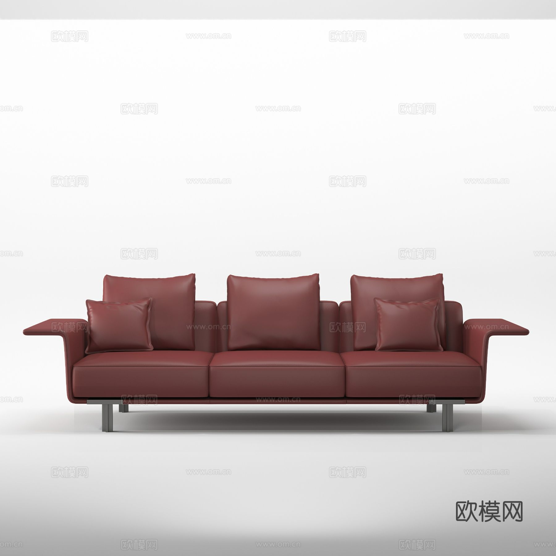 汉格 HB849 四位沙发3d模型