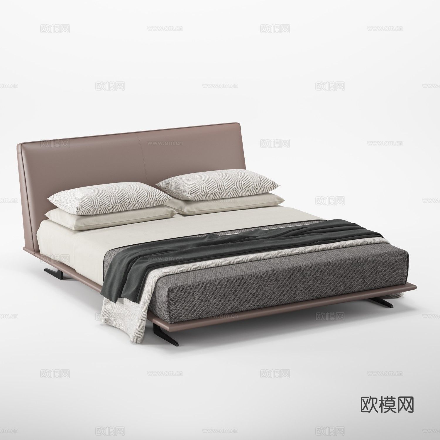 汉格 HB331 双人床3d模型