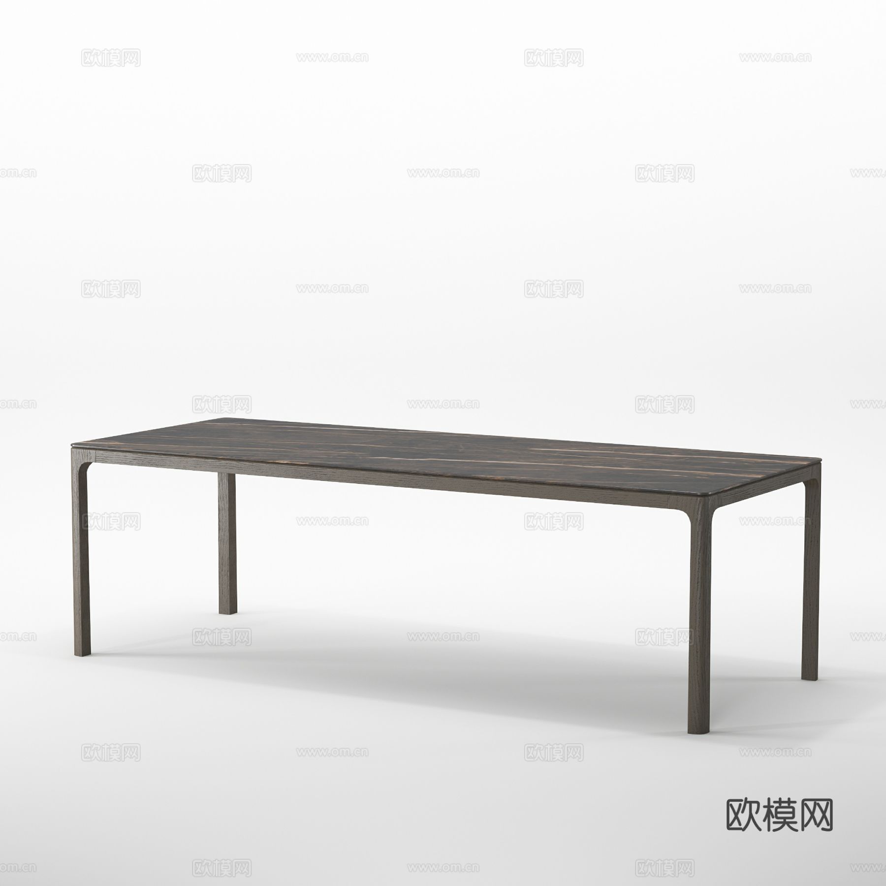 汉格H4-T2167长餐台3d模型