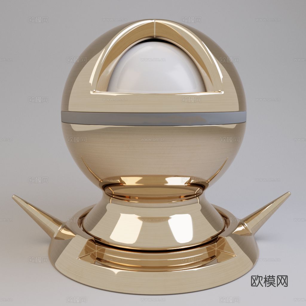 高光拉丝香槟金 金属 2025CR材质下载