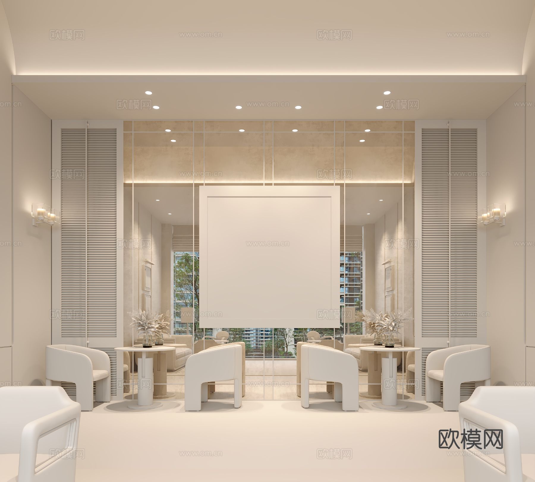高迪设计 法式售楼处洽谈区3d模型
