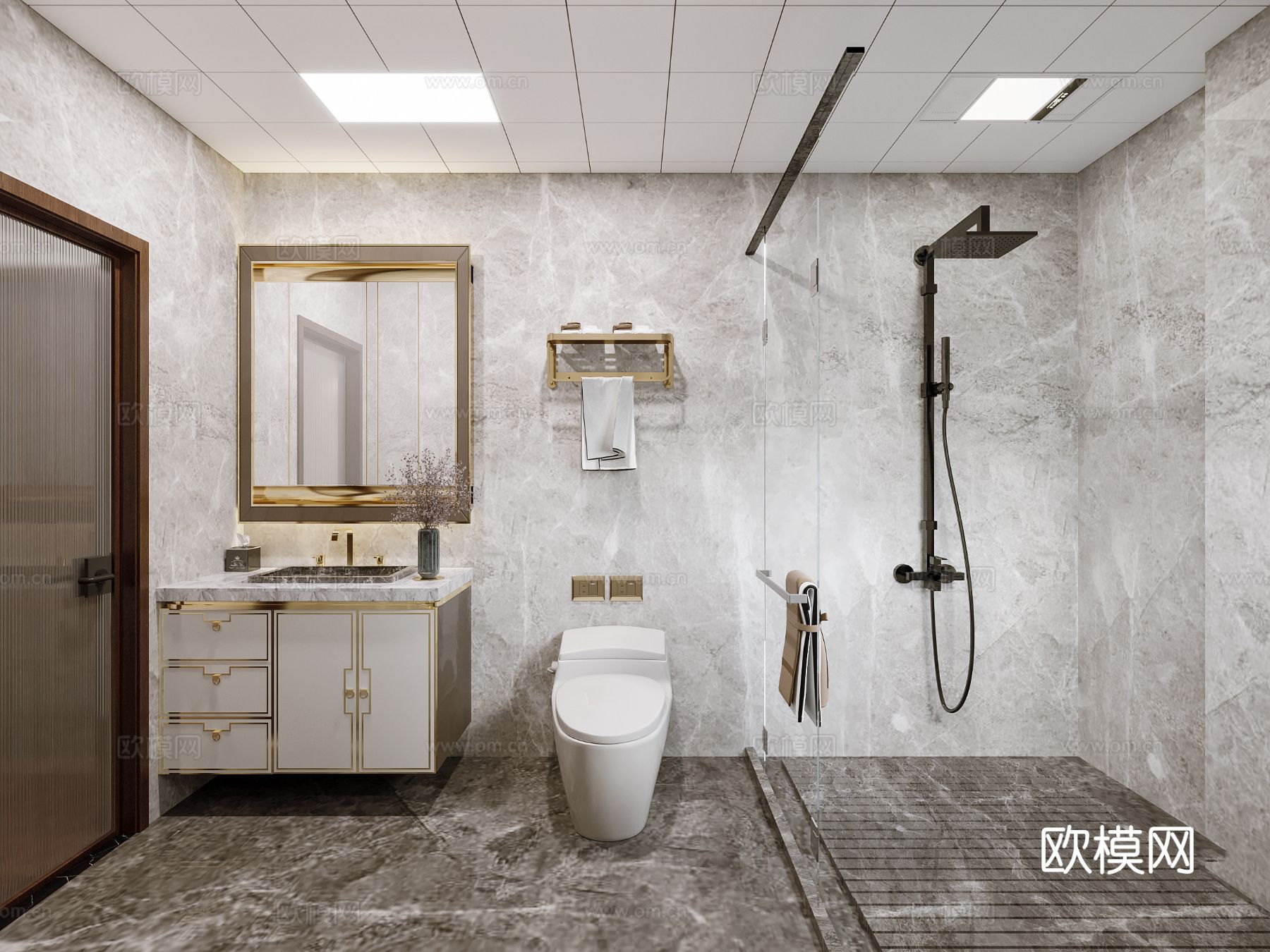 新中式宋代风格 客厅 家装效果图下载（渲染图3）