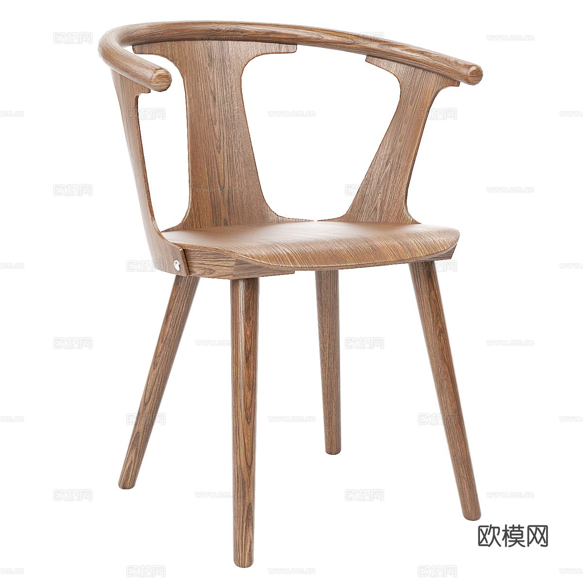 实木餐椅3d模型