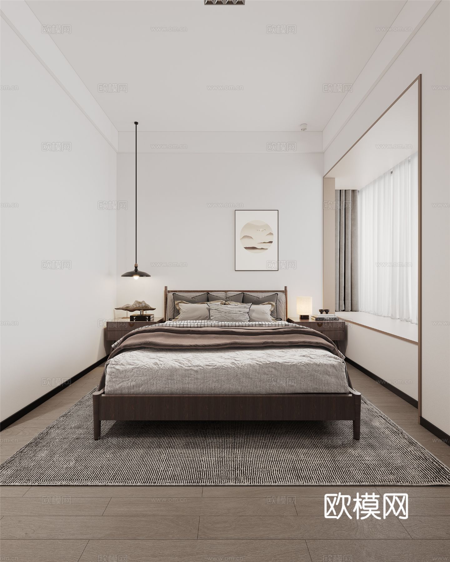 新中式宋代风格 客厅 家装效果图下载（渲染图10）