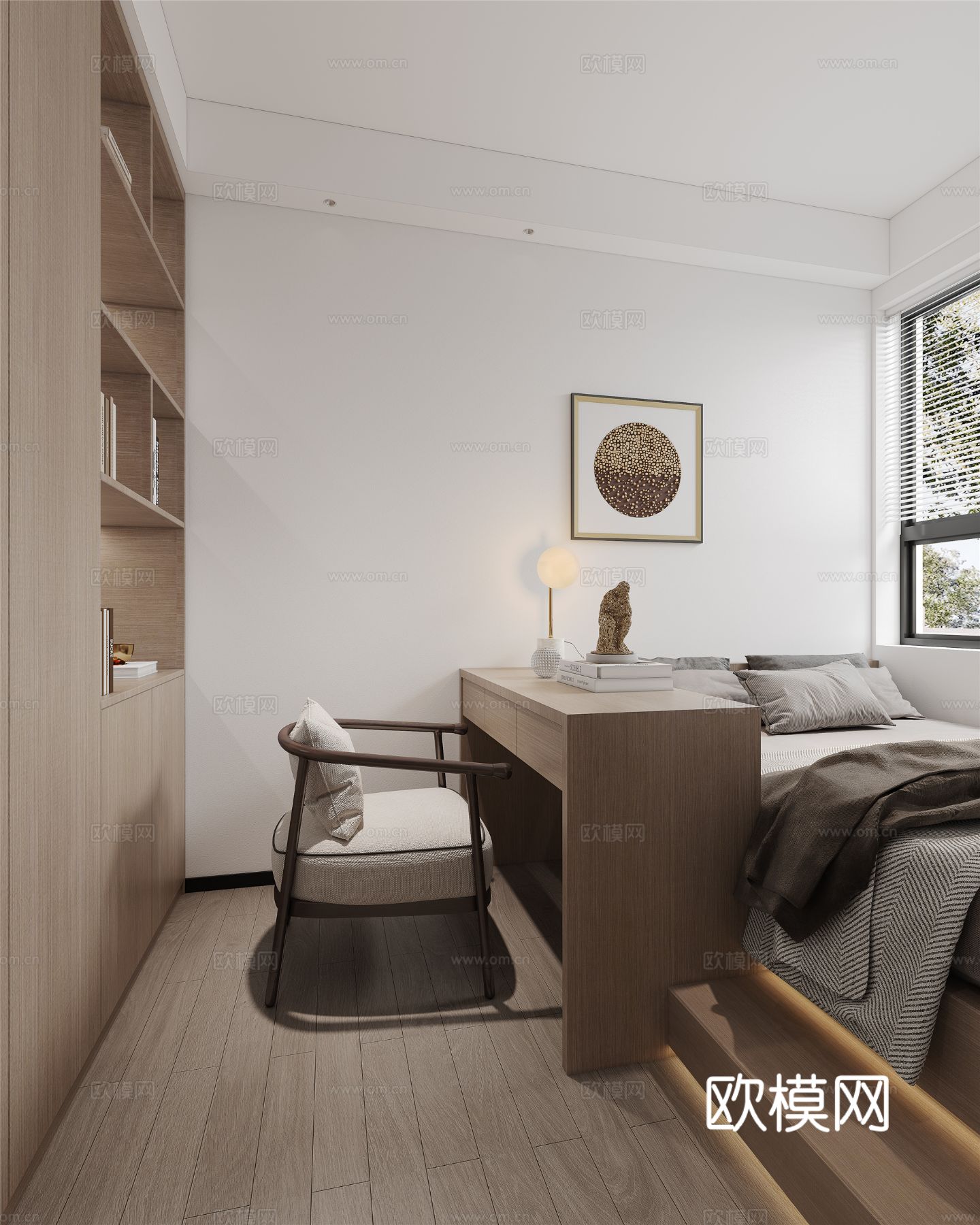 新中式宋代风格 客厅 家装效果图下载（渲染图4）