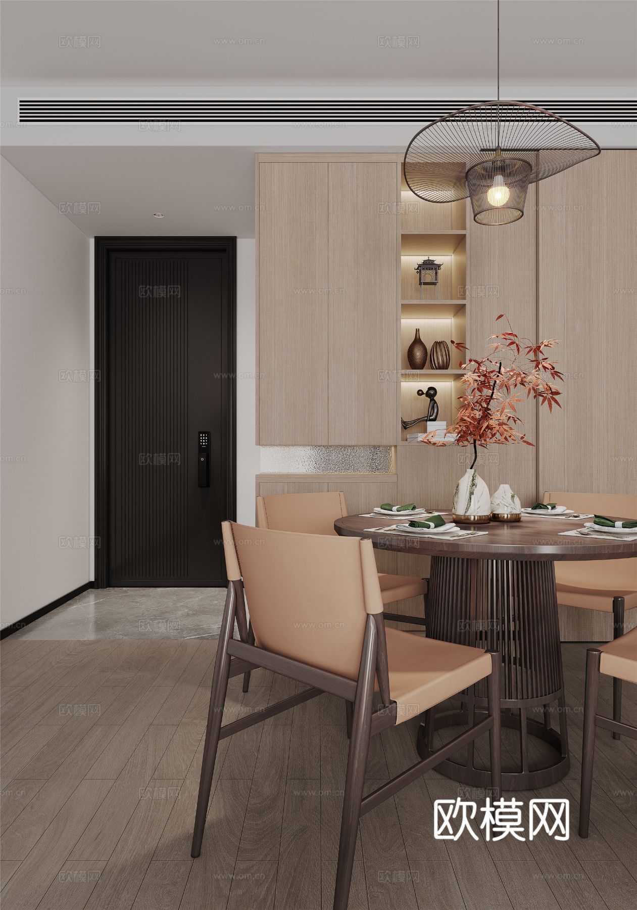 新中式宋代风格 客厅 家装效果图下载（渲染图7）