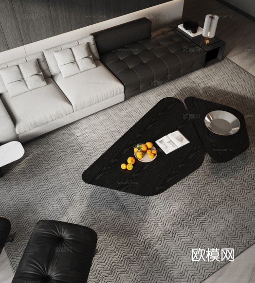 意式現(xiàn)代大平層 空中花園效果圖下載(渲染圖6)