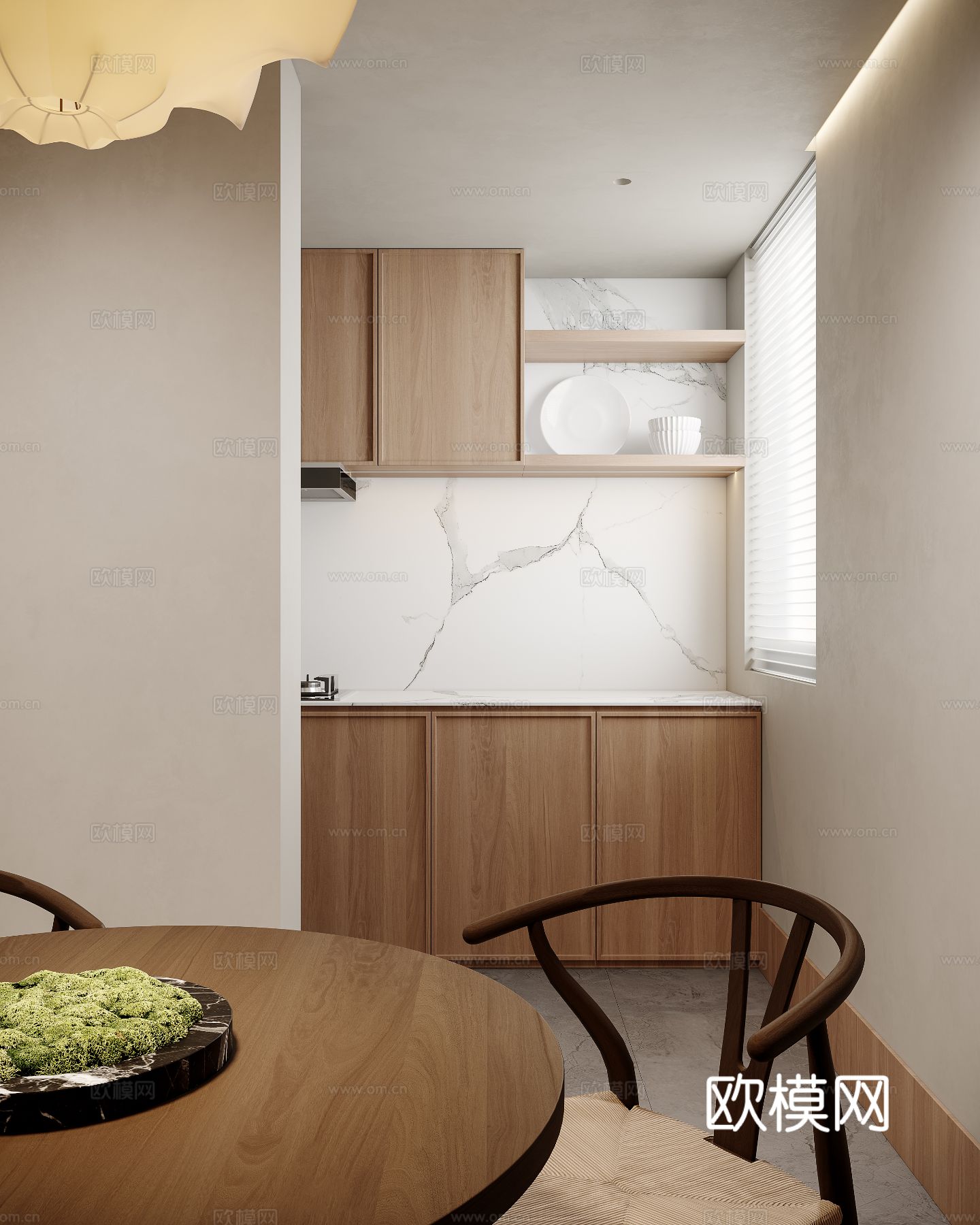 宋式新中式大民宿设计风格效果图下载（渲染图6）