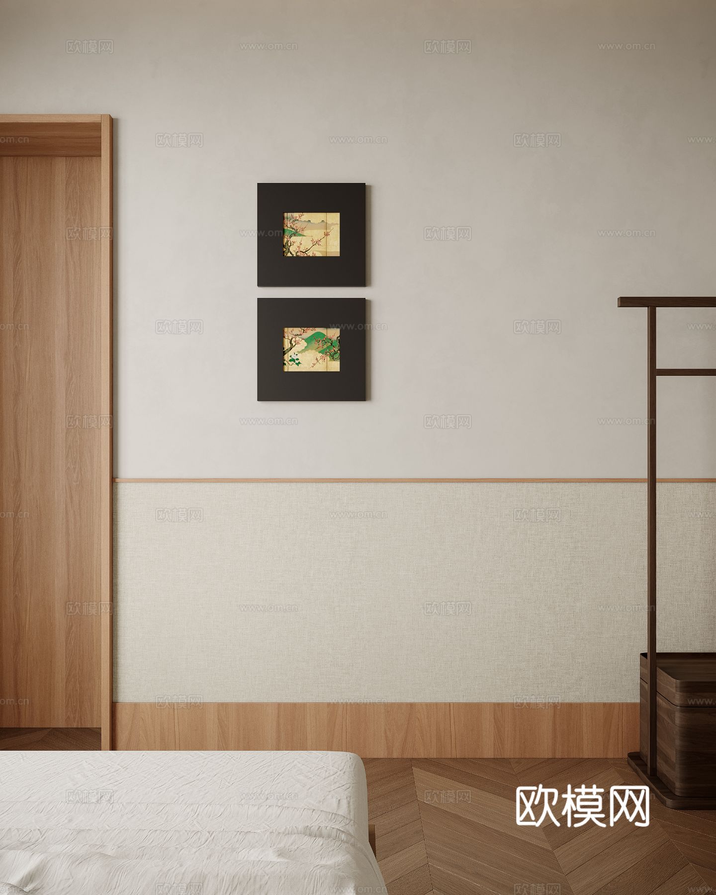 宋式新中式大民宿设计风格效果图下载（渲染图4）