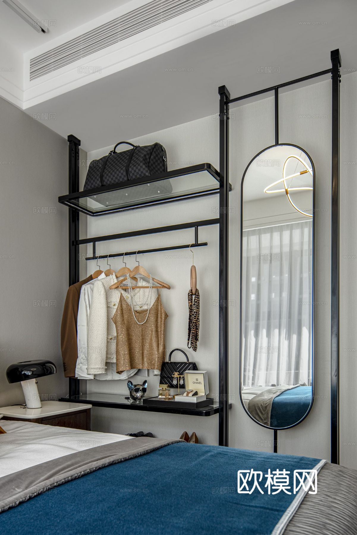 意式现代家装设计 客厅卧室效果图下载（渲染图6）