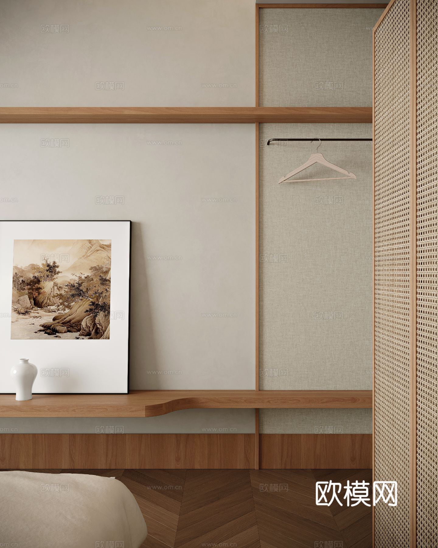 宋式新中式大民宿设计风格效果图下载（渲染图8）