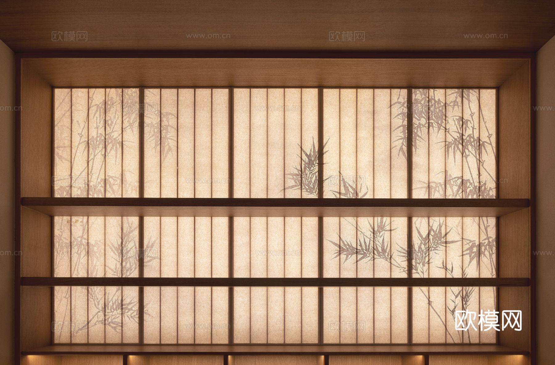 新中式茶室设计 餐厅效果图下载（渲染图6）