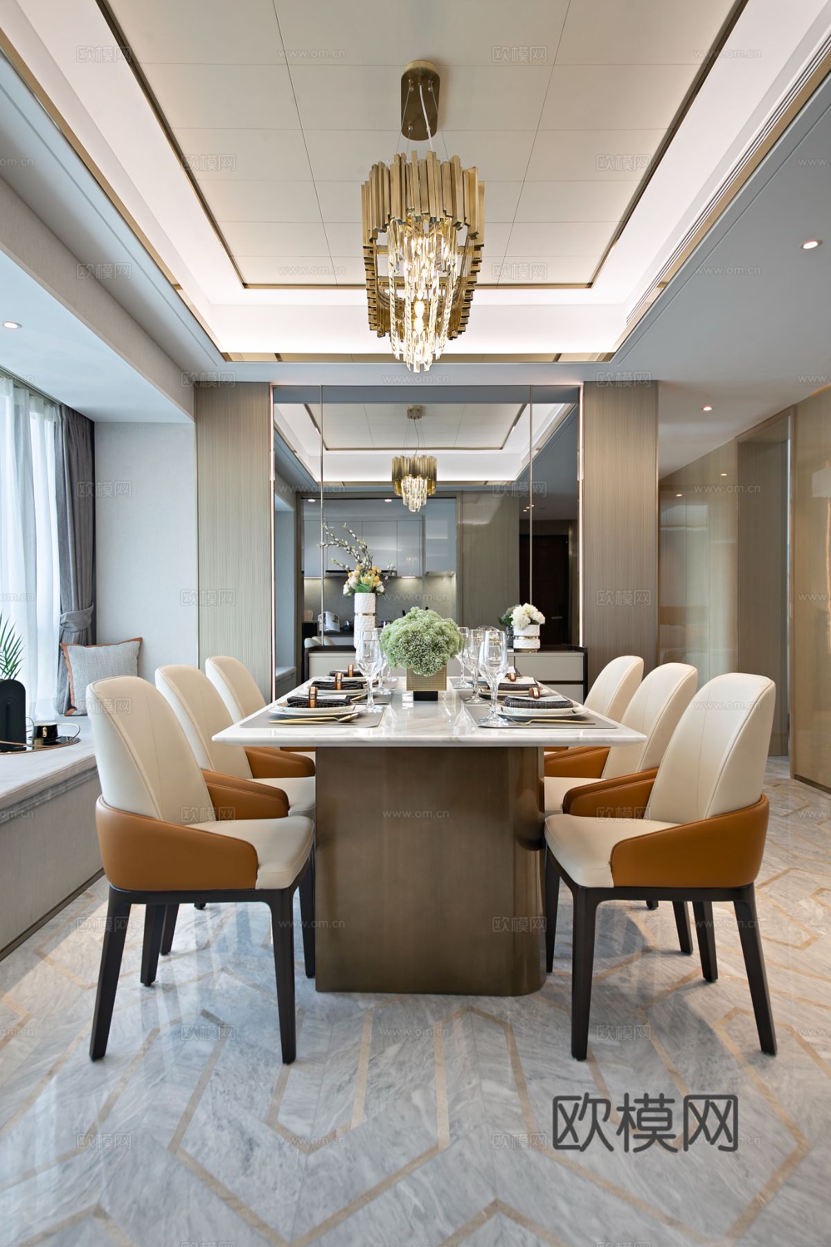 意式现代家装设计 客厅卧室效果图下载（渲染图11）