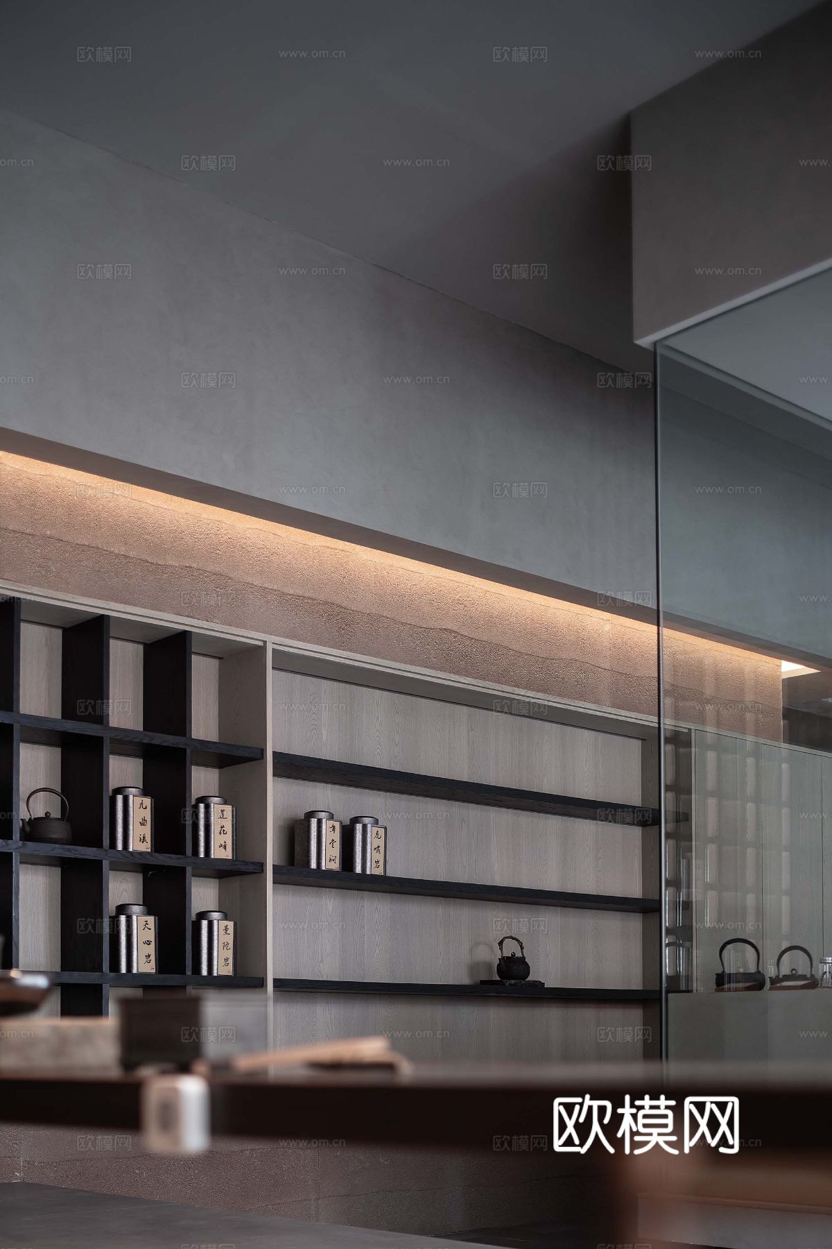 新中式茶室 餐厅效果效果图下载（渲染图5）